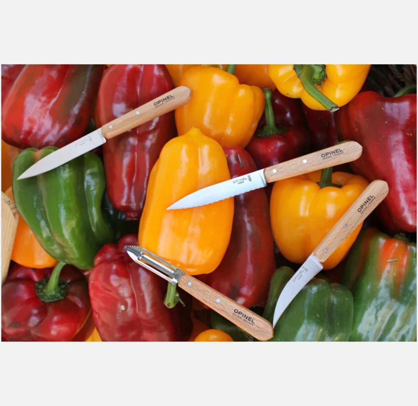 Opinel Essential 4 Small Kitchen Knives Box Set 001300