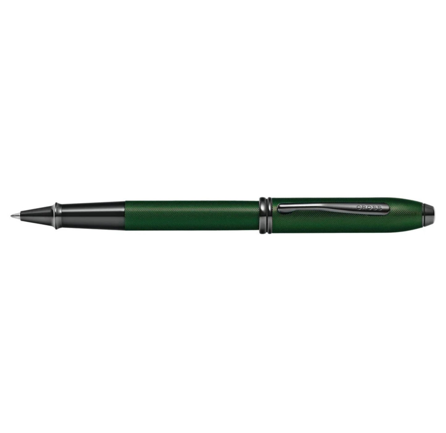 Cross Townsend Matte Green PVD Micro-knurl Rollerball Pen AT0045-63