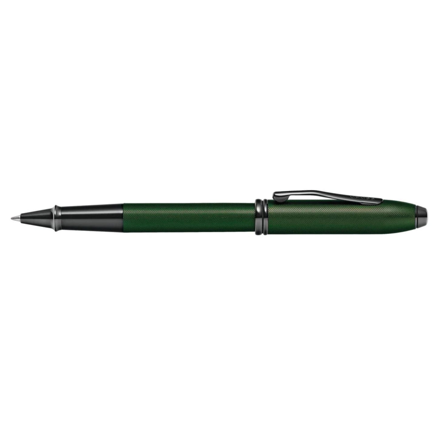 Cross Townsend Matte Green PVD Micro-knurl Rollerball Pen AT0045-63