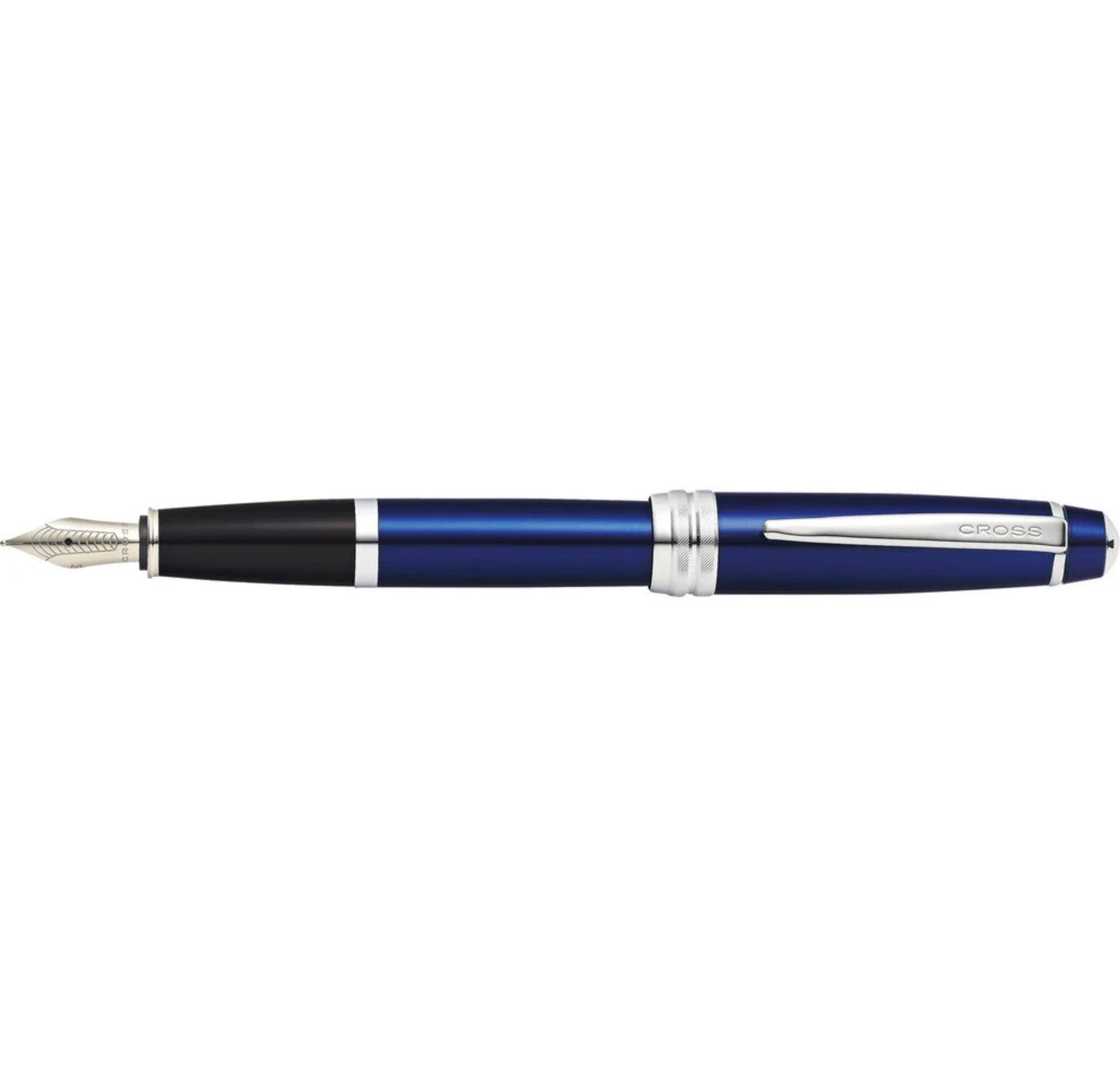 Cross Bailey Blue Lacquer Stainless Steel Medium Nib Fountain Pen AT0456-12MS