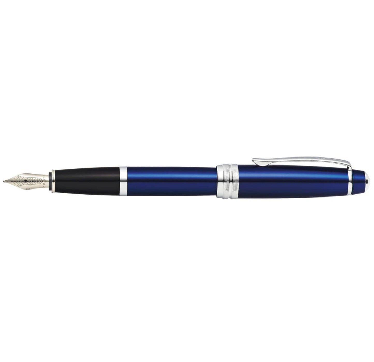Cross Bailey Blue Lacquer Stainless Steel Medium Nib Fountain Pen AT0456-12MS
