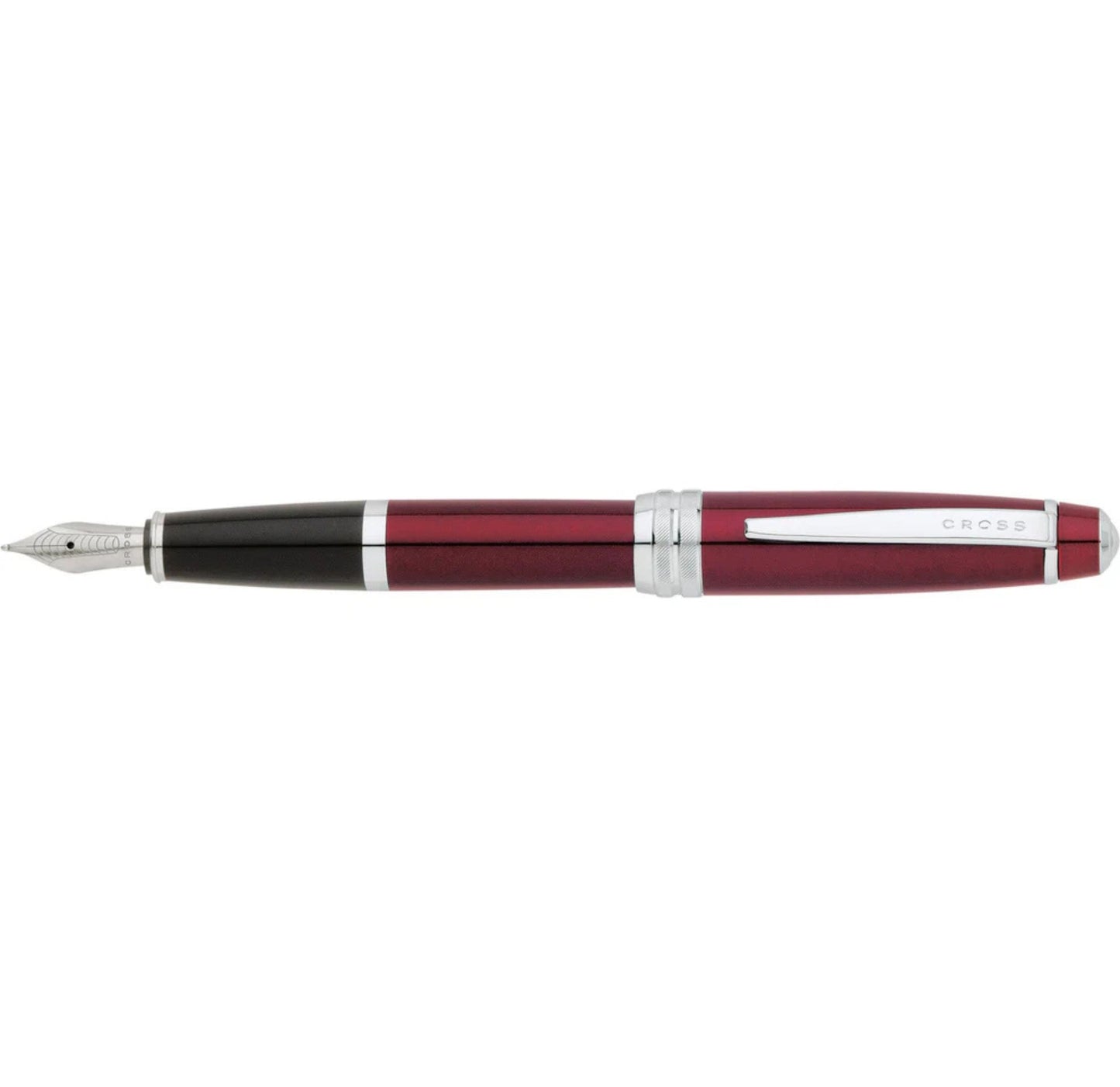 Cross Bailey Red Lacquer Stainless Steel Medium Nib Fountain Pen AT0456-8MS