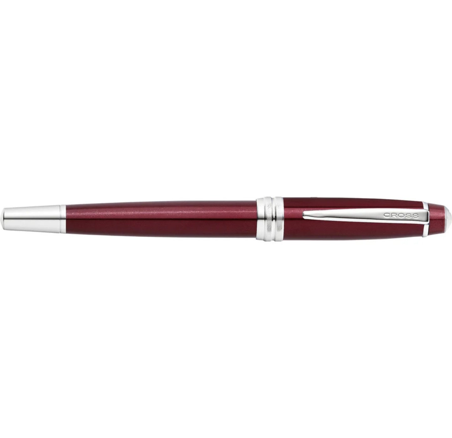 Cross Bailey Red Lacquer Stainless Steel Medium Nib Fountain Pen AT0456-8MS