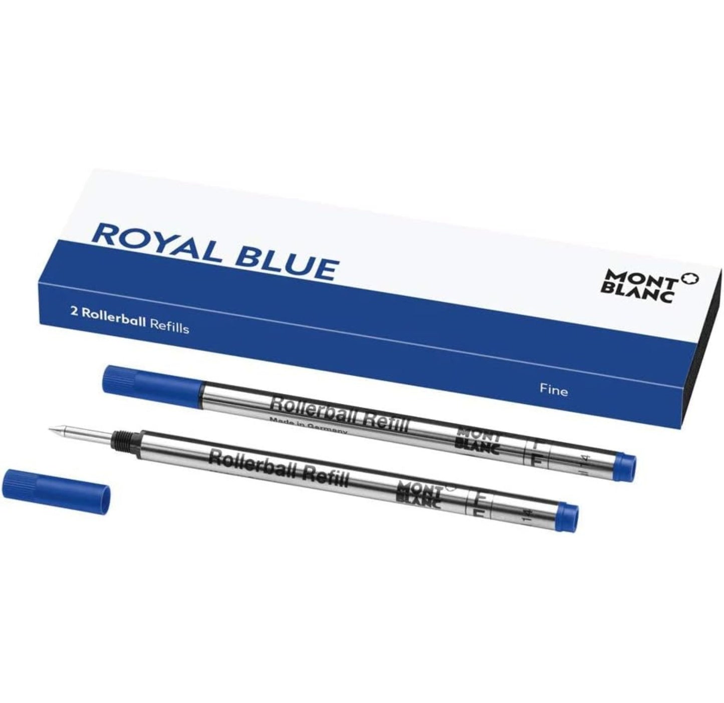 Montblanc 2 Rollerball Refills, Royal Blue - Fine 128232
