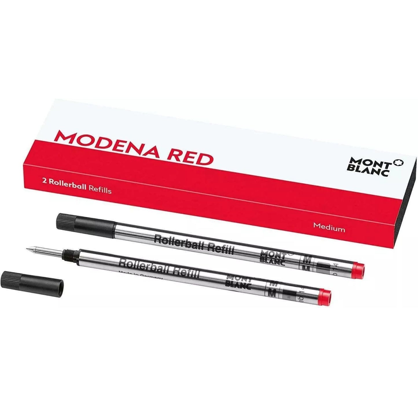 Montblanc 2 Rollerball Refills, Modena Red - Medium 128234