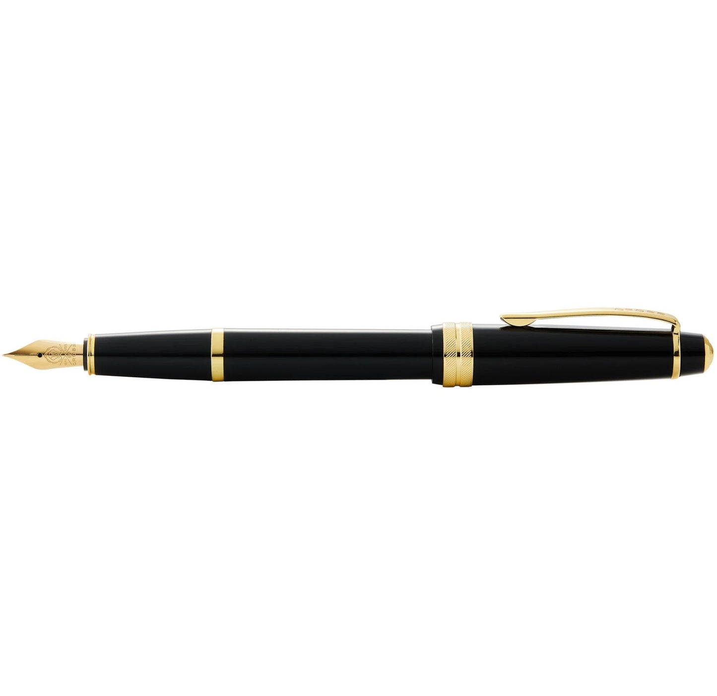 Cross Bailey Light™ Polished Black Resin and Gold Tone Fine Nib Fountain Pen AT0746-9FF