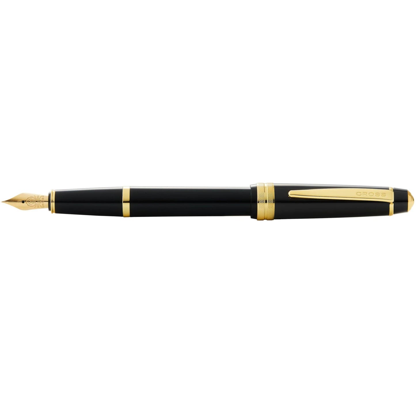 Cross Bailey Light™ Polished Black Resin and Gold Tone Fine Nib Fountain Pen AT0746-9FF