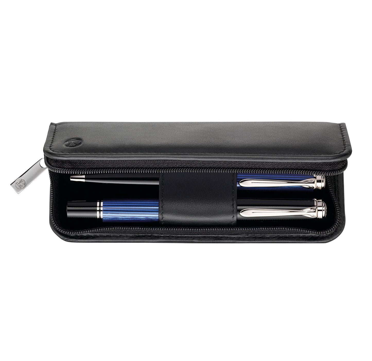 Pelikan Pen case made of nappa-leather TGX2N for two writing instruments Black 958017