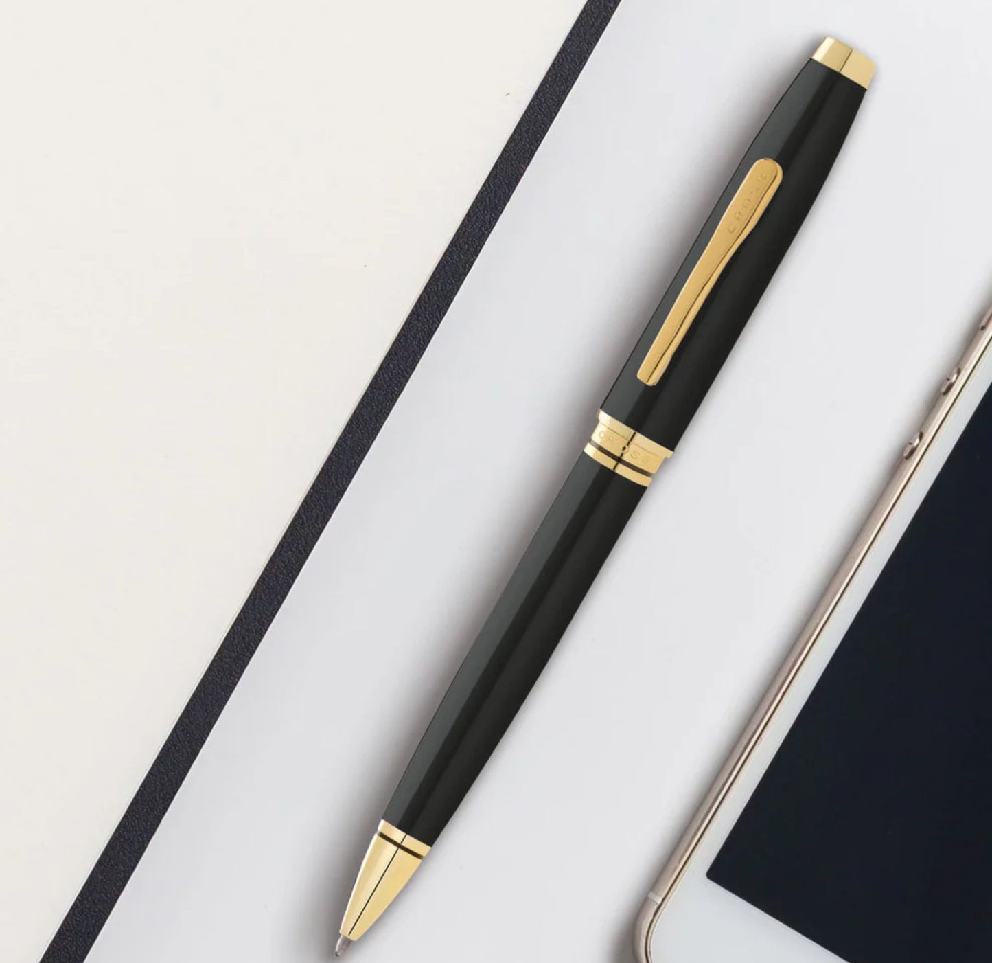 Cross Coventry Black Lacquer with Gold-Tone Ballpoint Pen AT0662-11