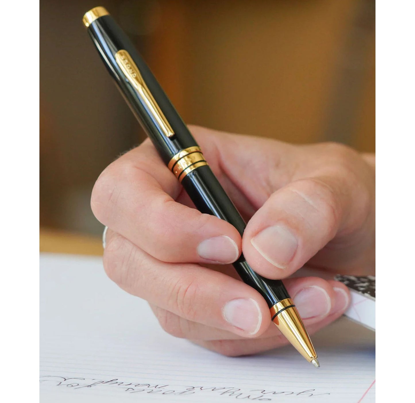 Cross Coventry Black Lacquer with Gold-Tone Ballpoint Pen AT0662-11