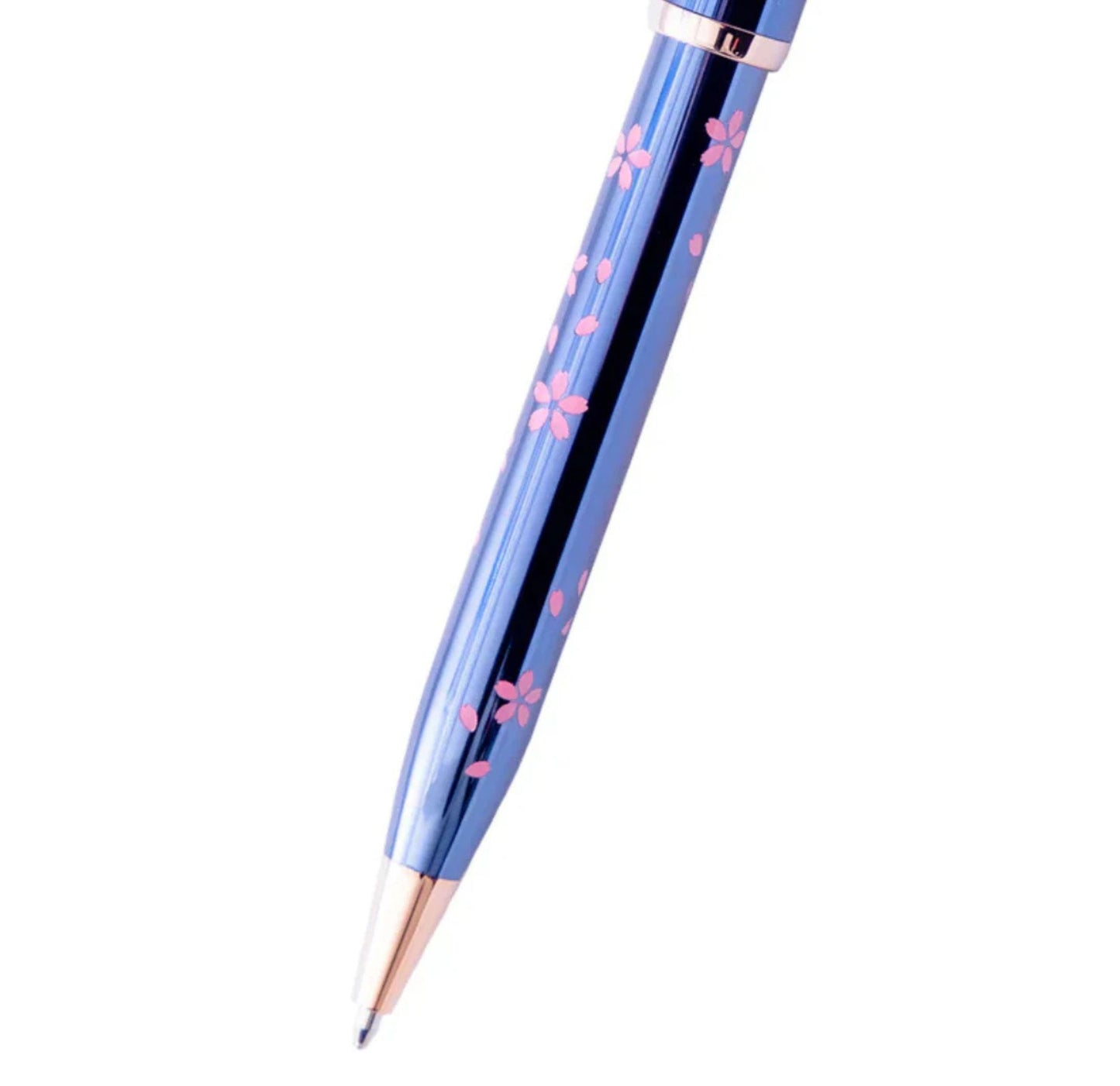 Cross Century II Cherry Blossom Translucent Blue Lacquer Ballpoint Pen AT0082-163