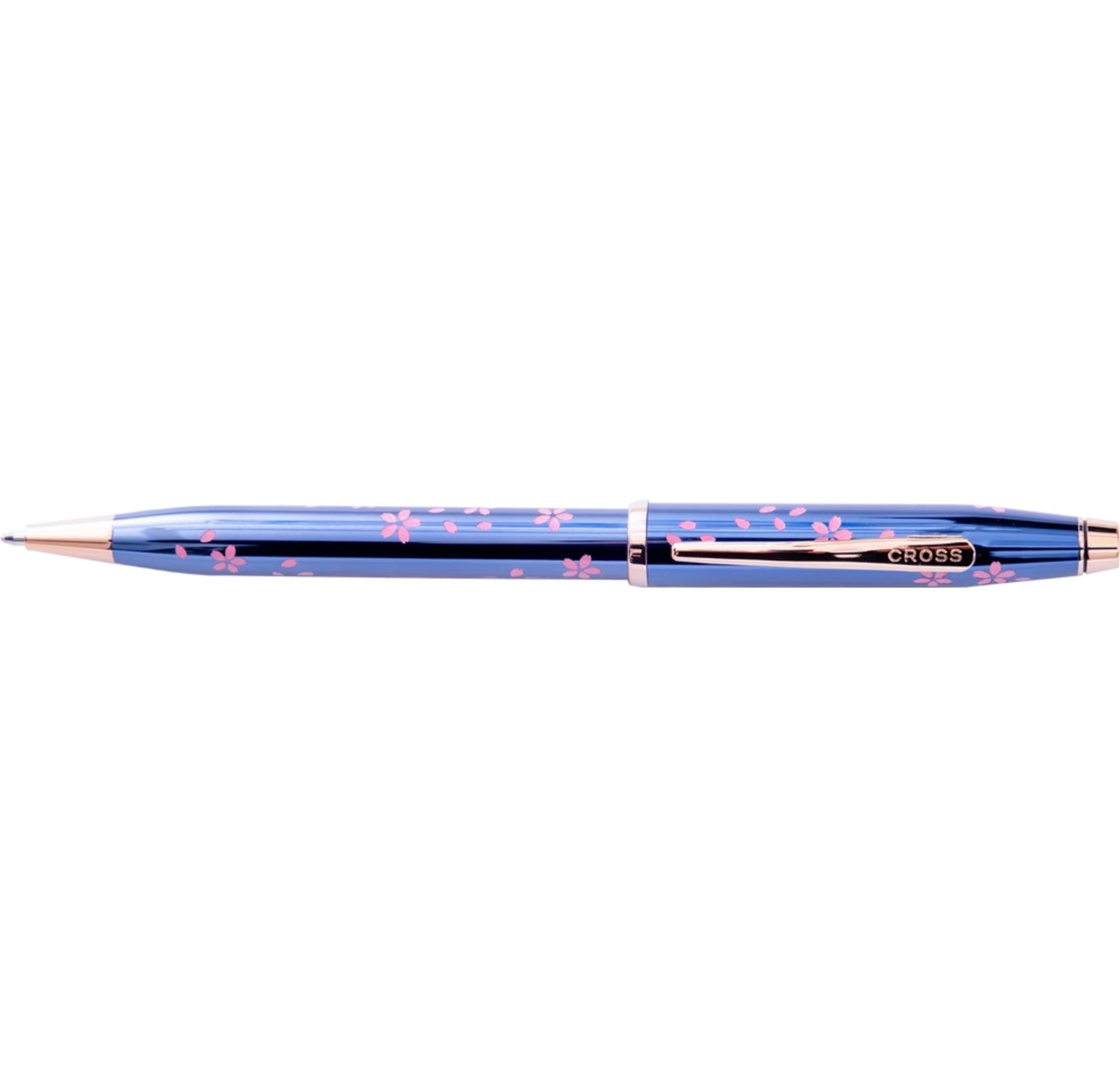 Cross Century II Cherry Blossom Translucent Blue Lacquer Ballpoint Pen AT0082-163