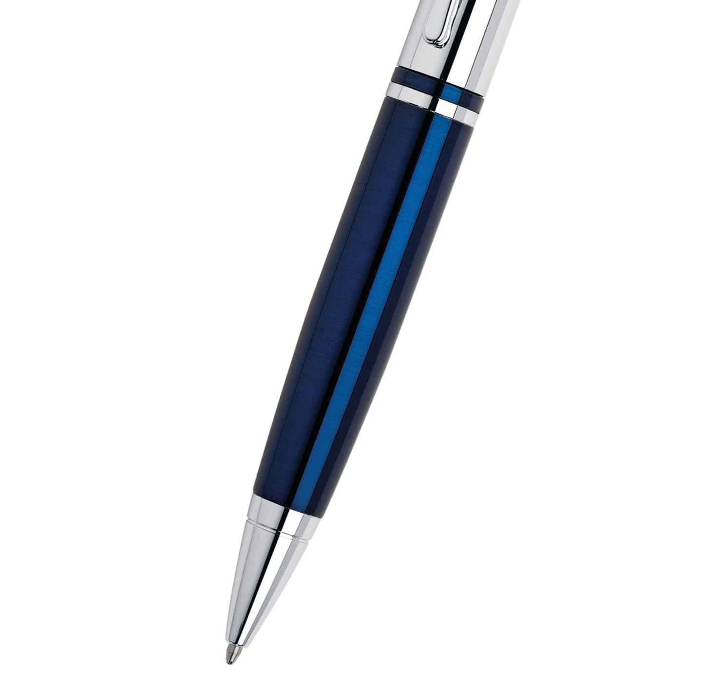 Cross Calais™ Chrome & Blue Lacquer Ballpoint Pen AT0112-3