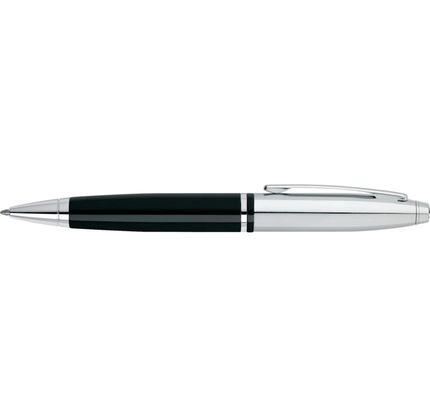 Cross Calais Chrome & Black Lacquer Ballpoint Pen AT0112-2