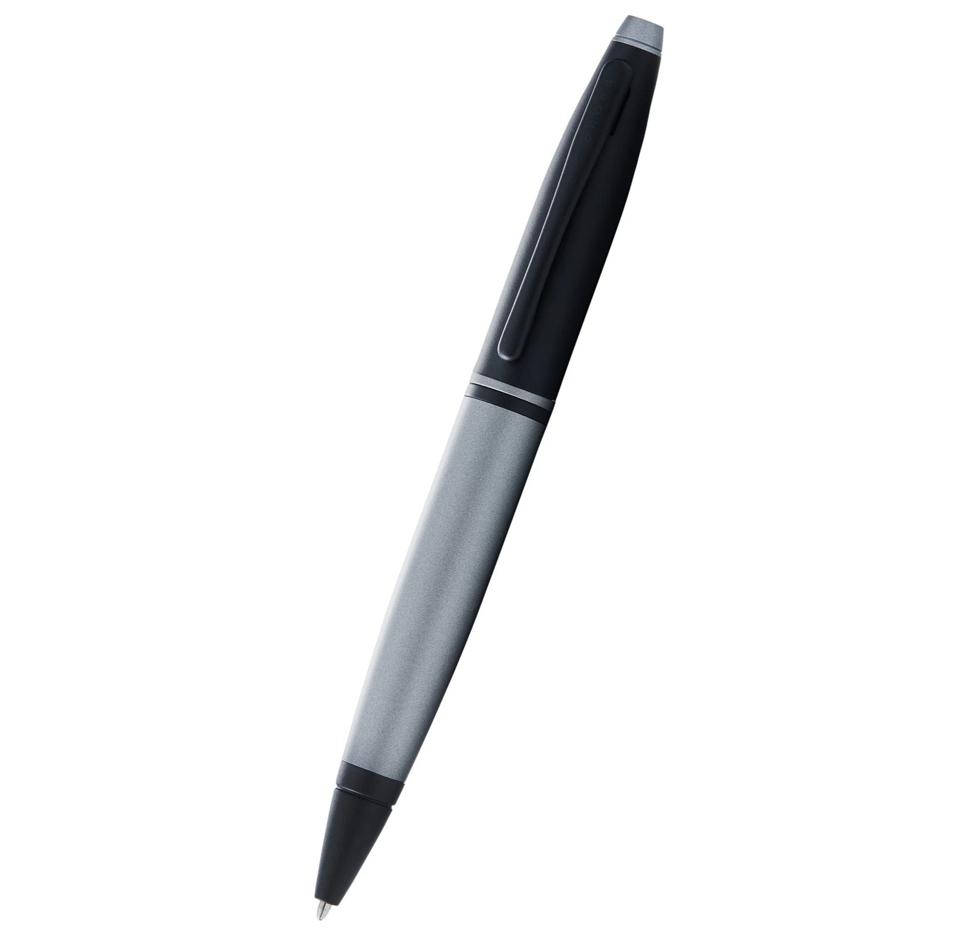 Cross Calais Matte Gray and Black Lacquer Ballpoint Pen AT0112-26
