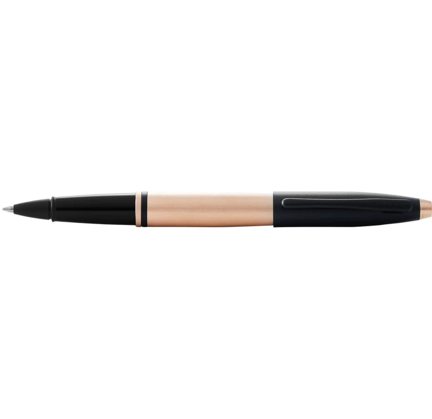 Cross Calais Brushed Rose Gold Plate and Black Lacquer Rollerball Pen AT0115-27