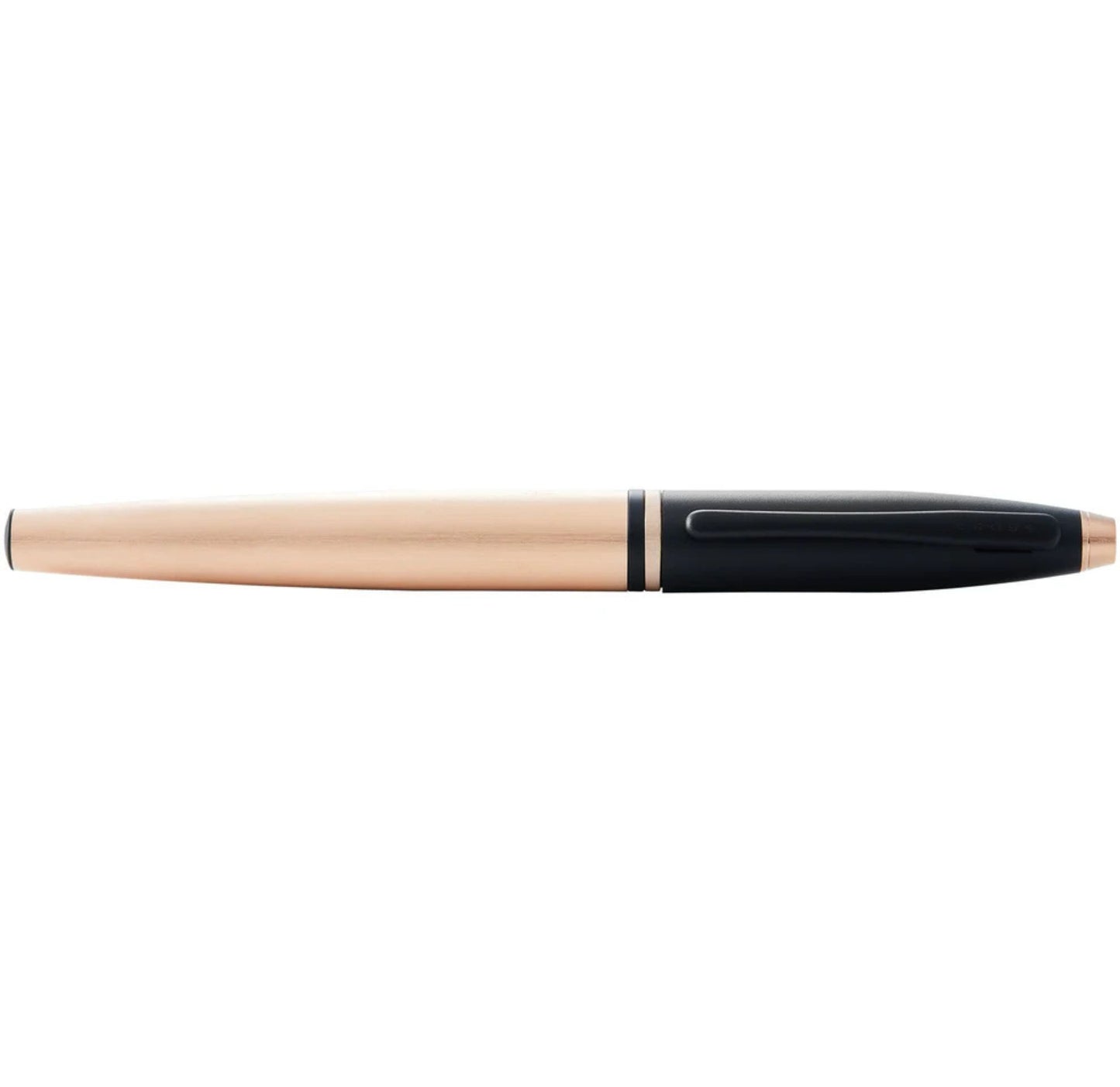 Cross Calais Brushed Rose Gold Plate and Black Lacquer Rollerball Pen AT0115-27
