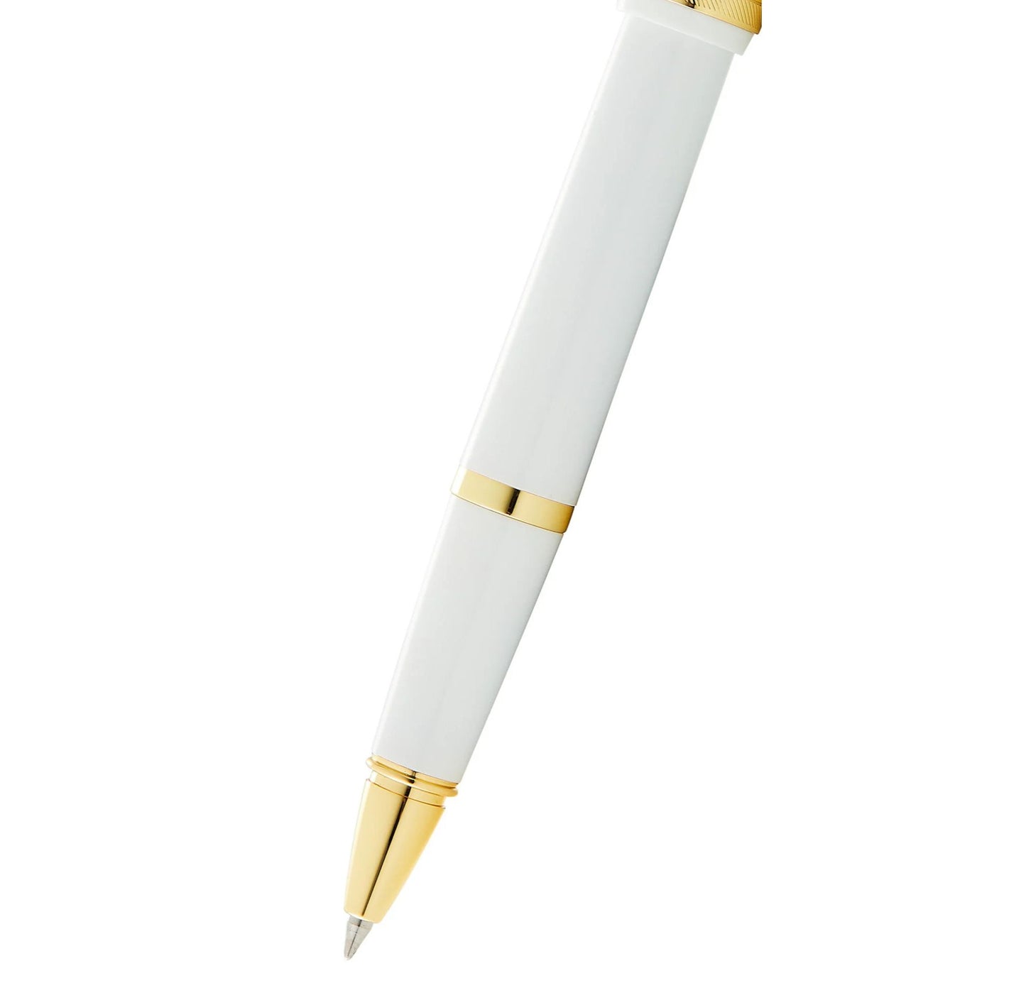 Cross Bailey Light™ Polished White Resin and Gold Tone Rollerball Pen AT0745-10