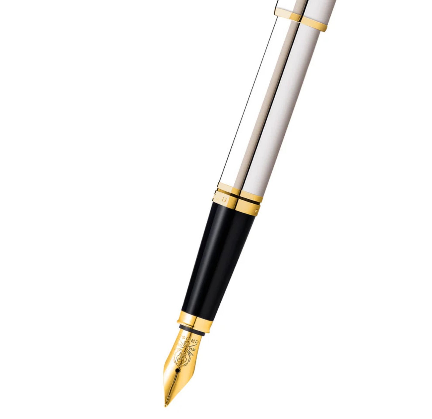 Cross Coventry Polished Chrome with Gold-Tone Fine Nib Fountain Pen AT0666-2FF
