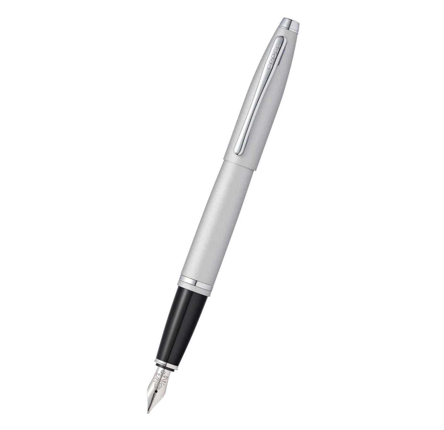 Cross Calais™ Satin Chrome Stainless Steel Medium Nib Fountain Pen AT0116-16MS