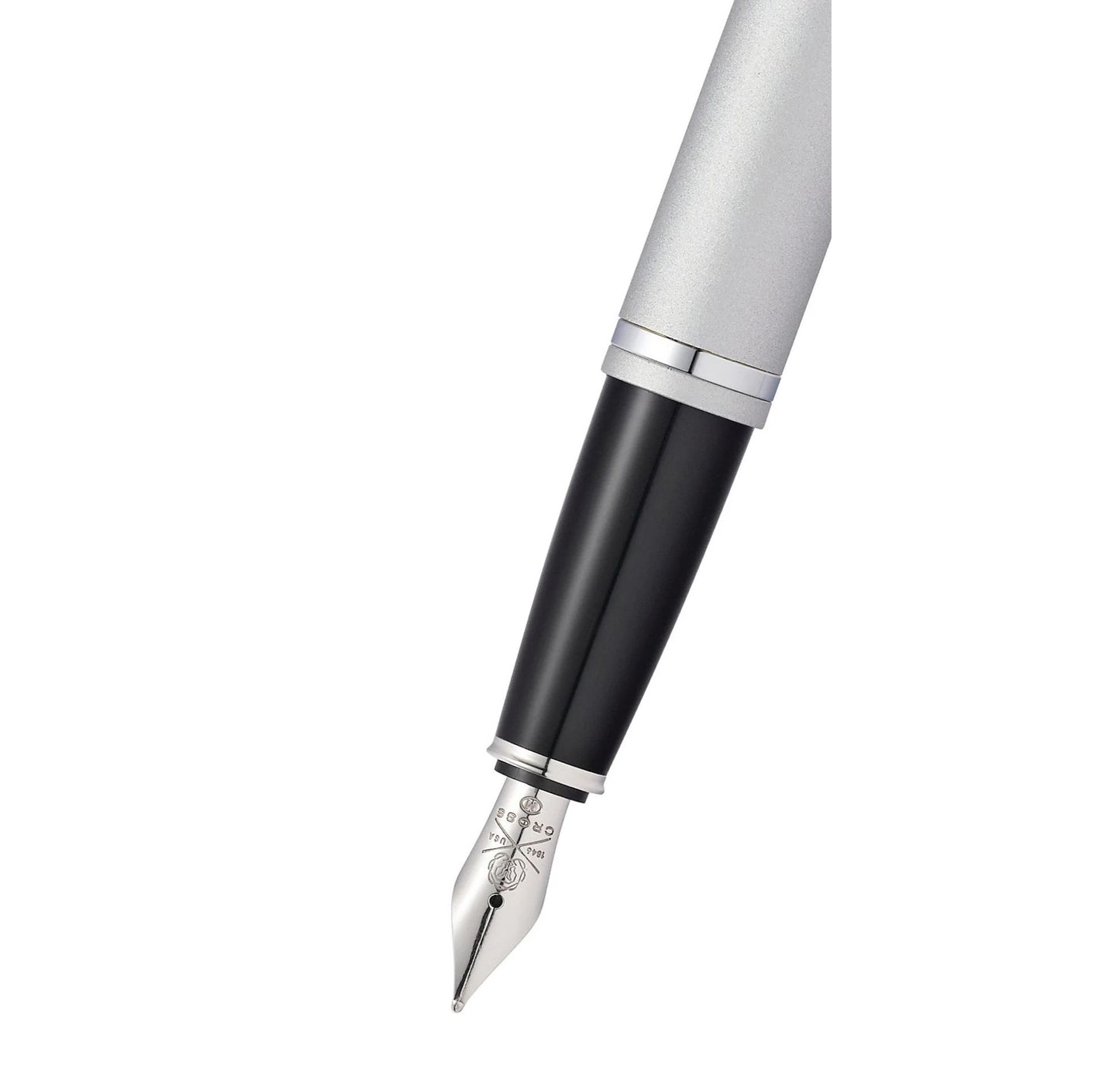 Cross Calais™ Satin Chrome Stainless Steel Medium Nib Fountain Pen AT0116-16MS