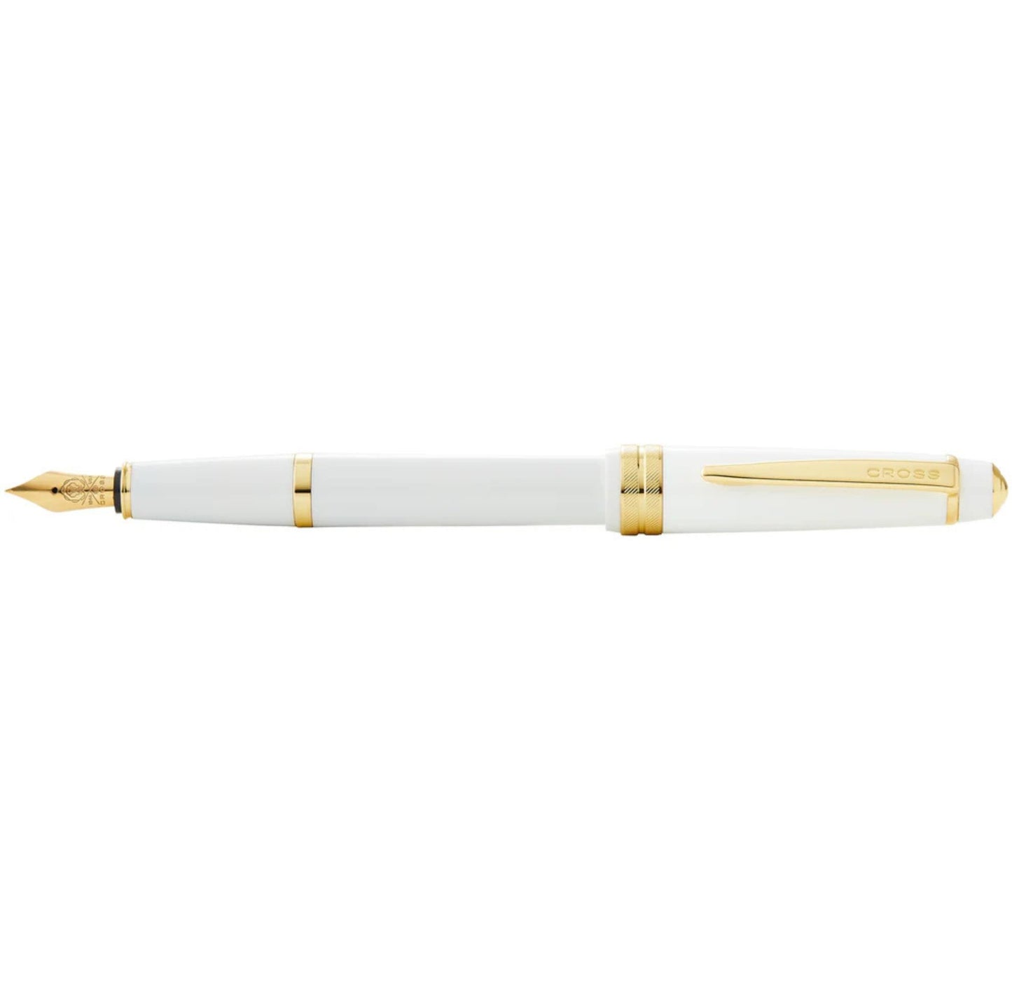 Cross Bailey Light™ Polished White Resin and Gold Tone Extra-Fine Nib Fountain Pen AT0746-10XF