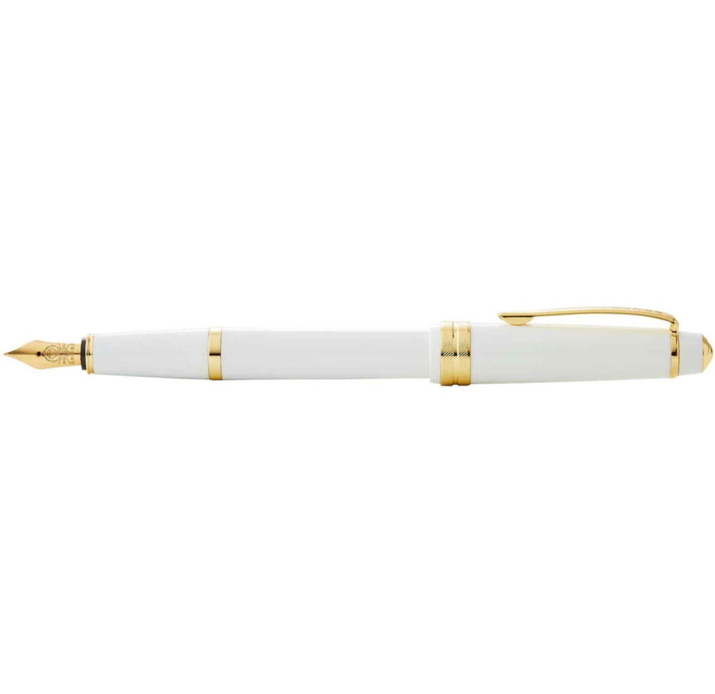 Cross Bailey Light™ Polished White Resin and Gold Tone Extra-Fine Nib Fountain Pen AT0746-10XF