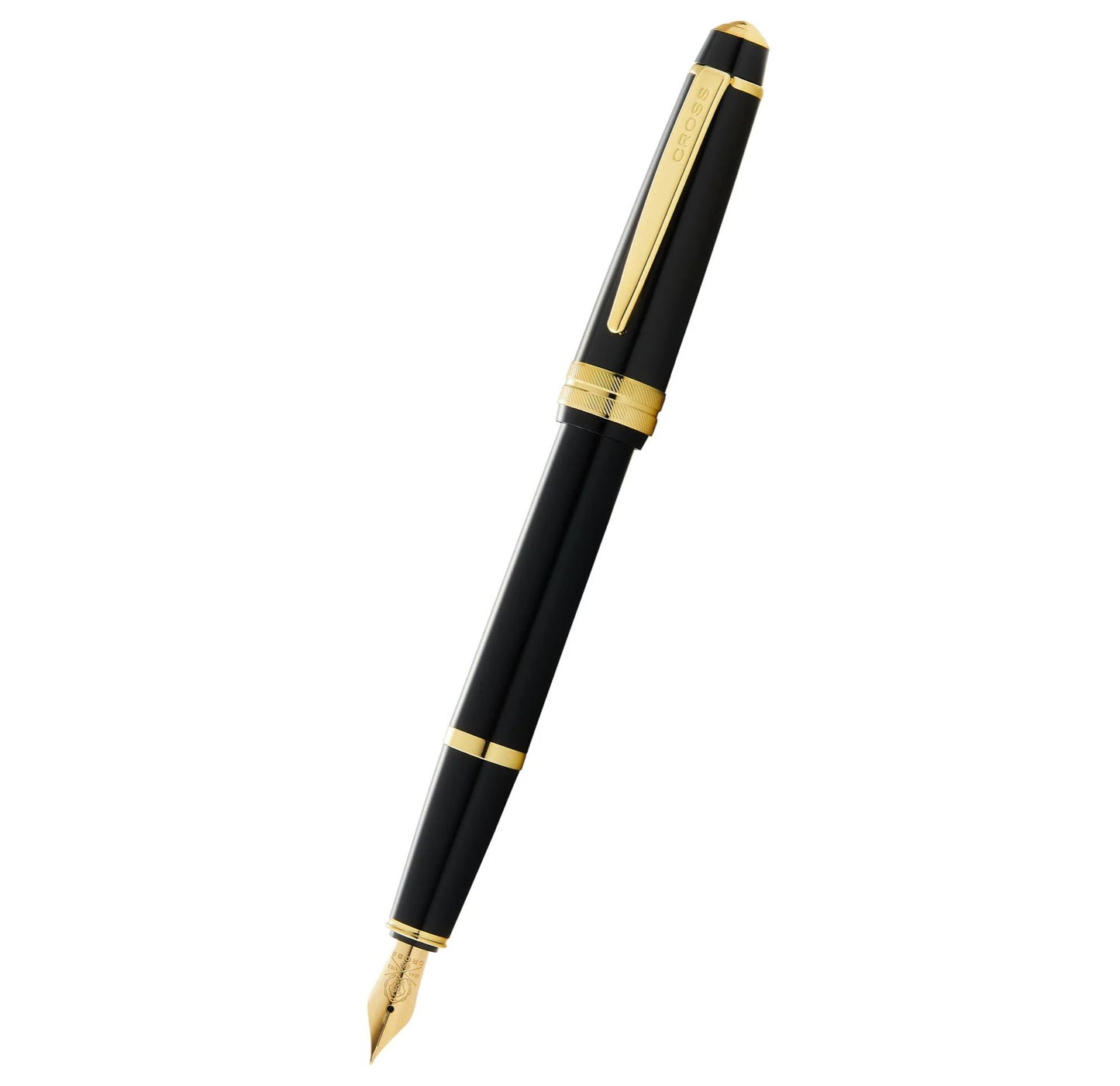 Cross Bailey Light™ Polished Black Resin and Gold Tone Extra-Fine Nib Fountain Pen AT0746-9XF