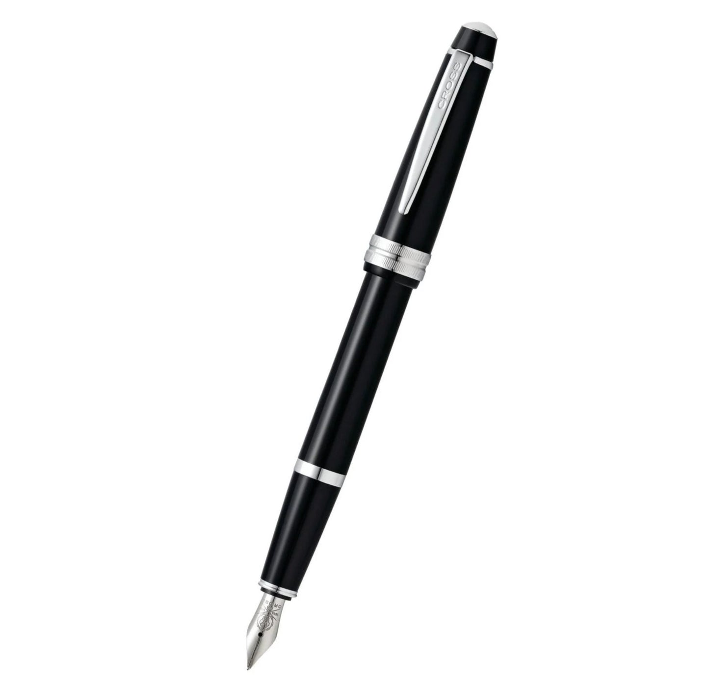 Cross Bailey Light™ Polished Black Resin Medium Nib Fountain Pen AT0746-1MS