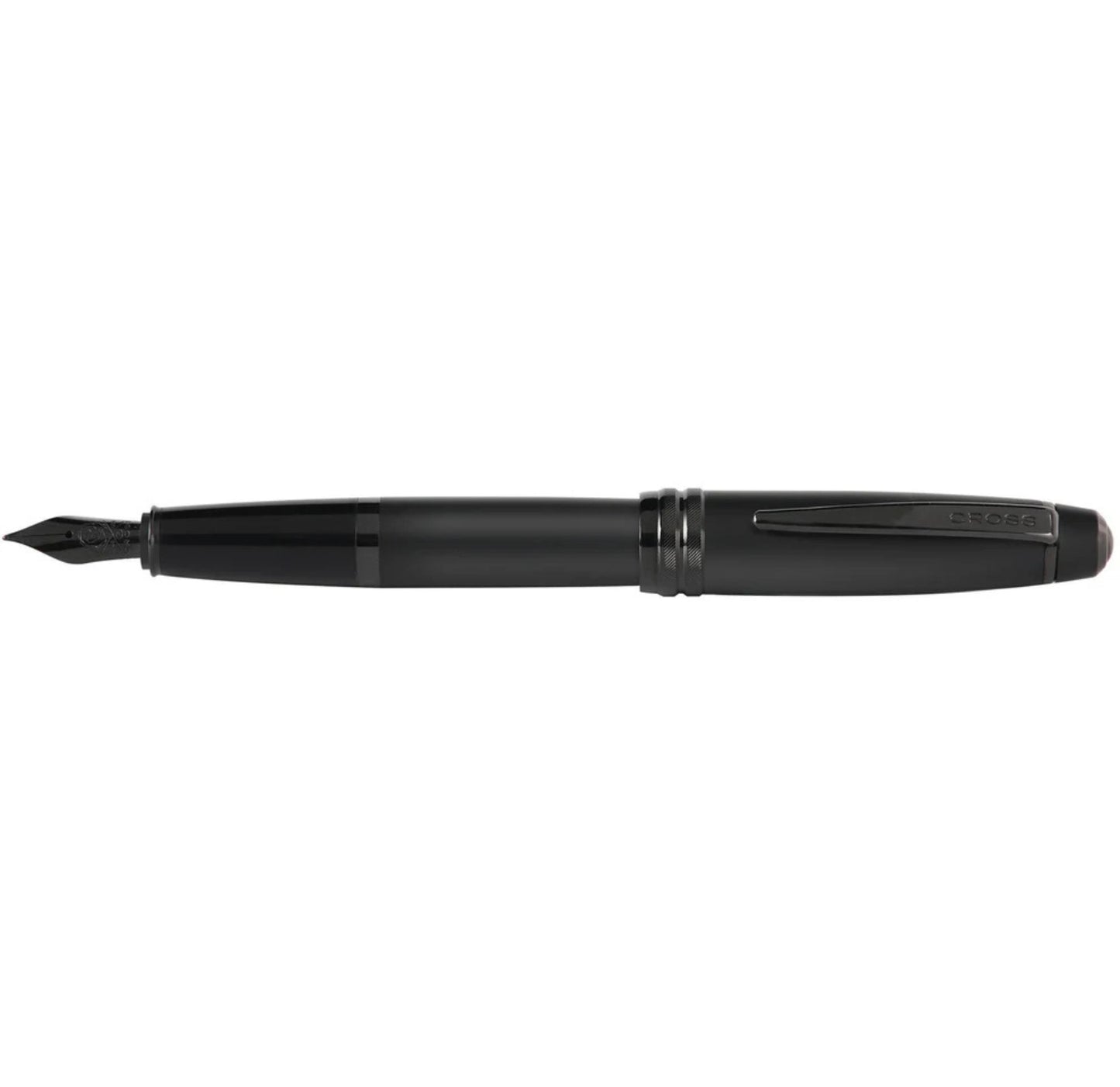 Cross Bailey™ Matte Black Lacquer Stainless Steel Medium Nib Fountain Pen AT0456-19MJ