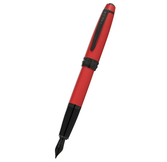 Cross Bailey Matte Red Lacquer Stainless Steel Extra-Fine Nib Fountain Pen AT0456-21XJ