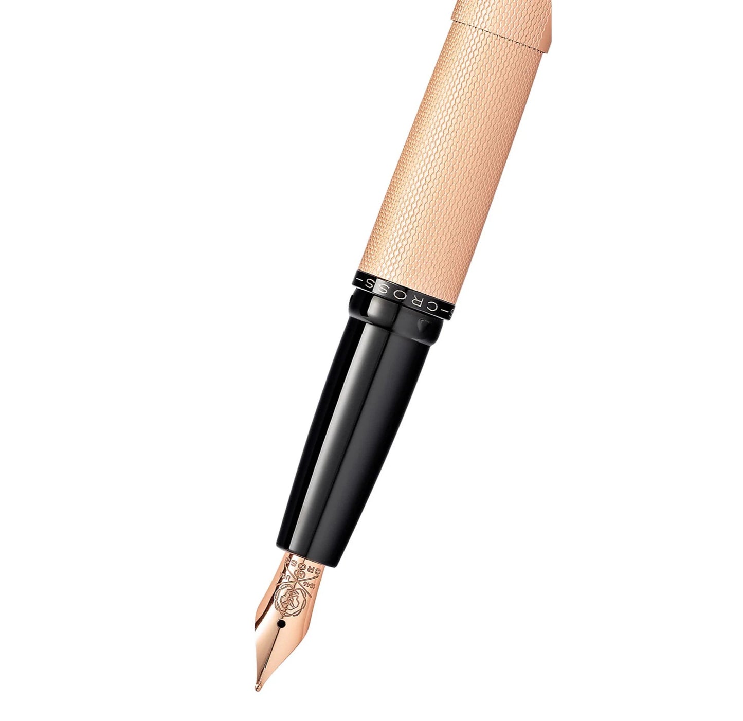 Cross ATX® Brushed Rose Gold Stainless Steel Fine Nib Fountain Pen 886-42FF
