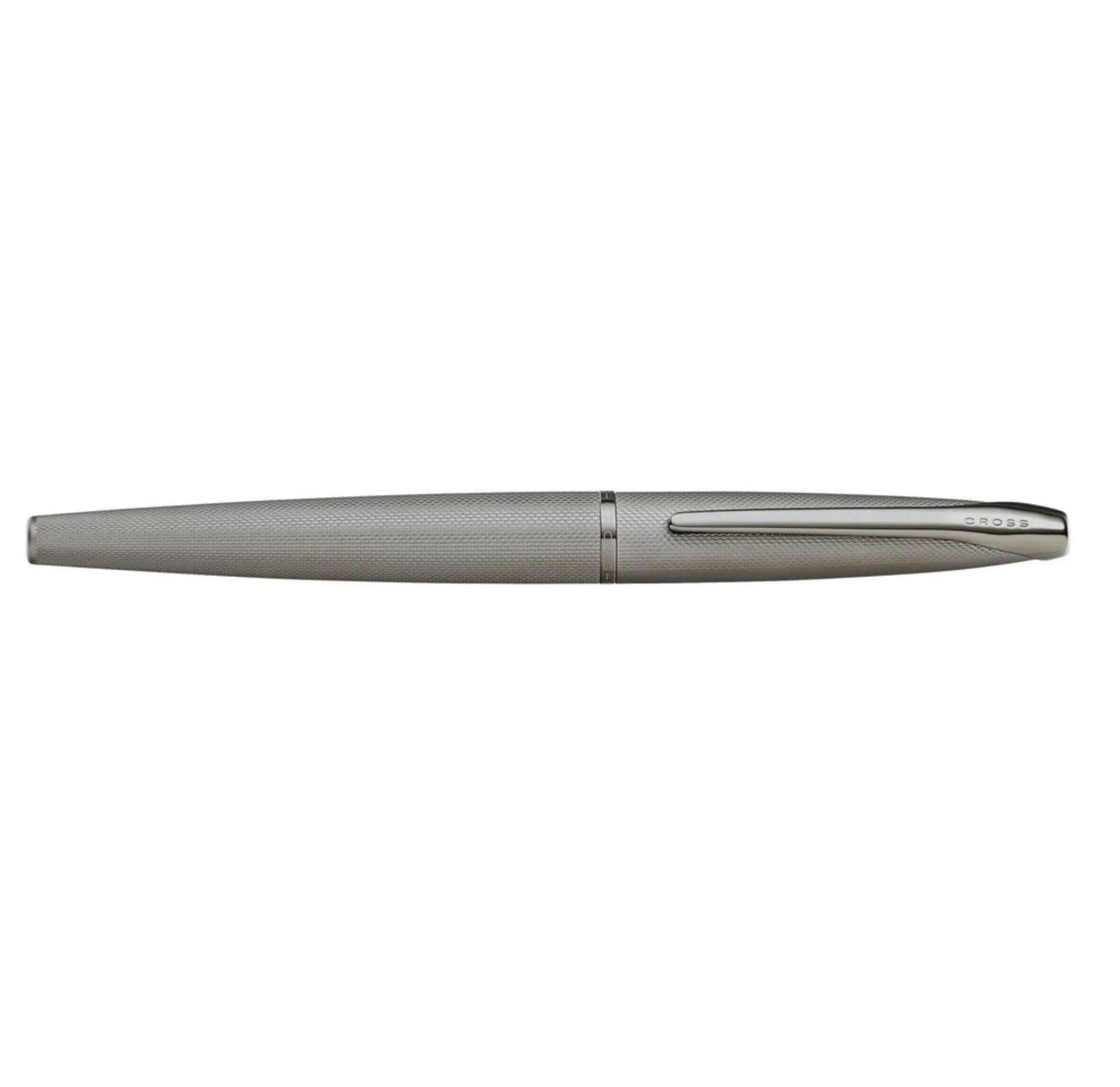 Cross ATX® Sandblasted Titanium Gray Stainless Steel Fine Nib Fountain Pen 886-46FJ