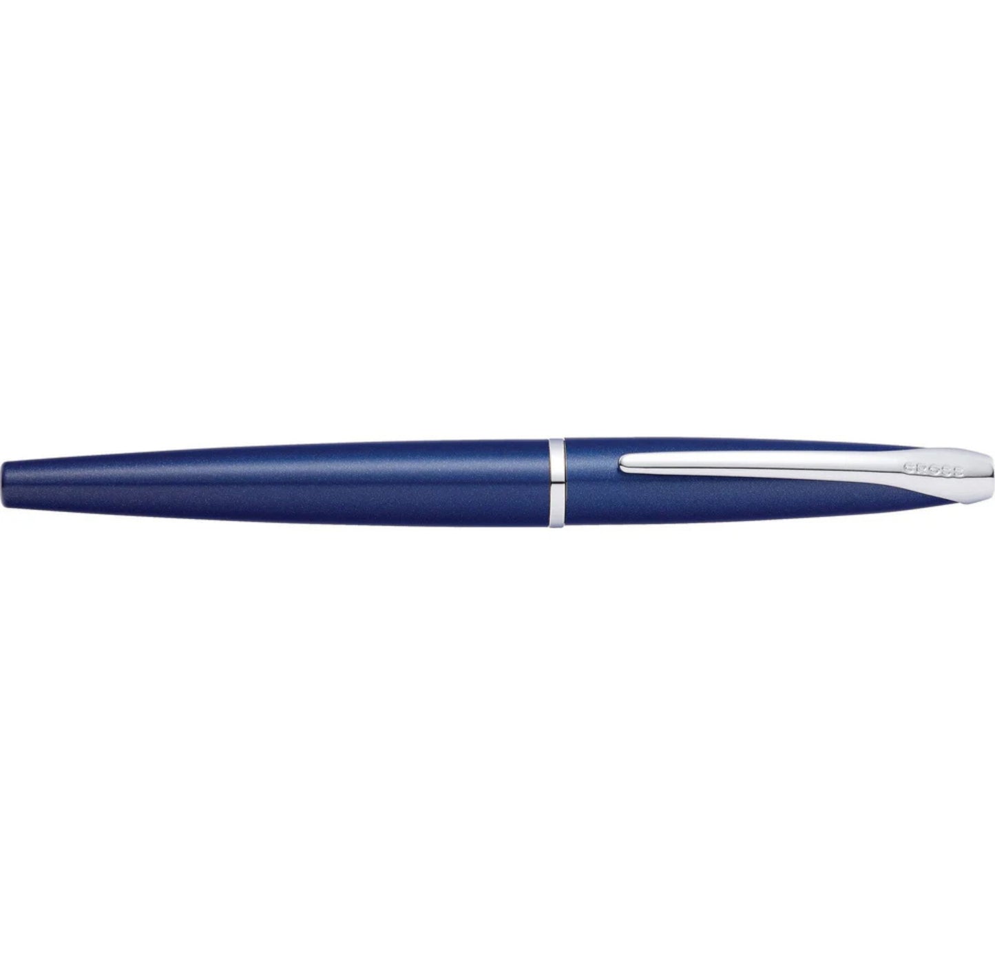 Cross ATX® Translucent Blue Lacquer Stainless Steel Fine Nib Fountain Pen 886-37FS