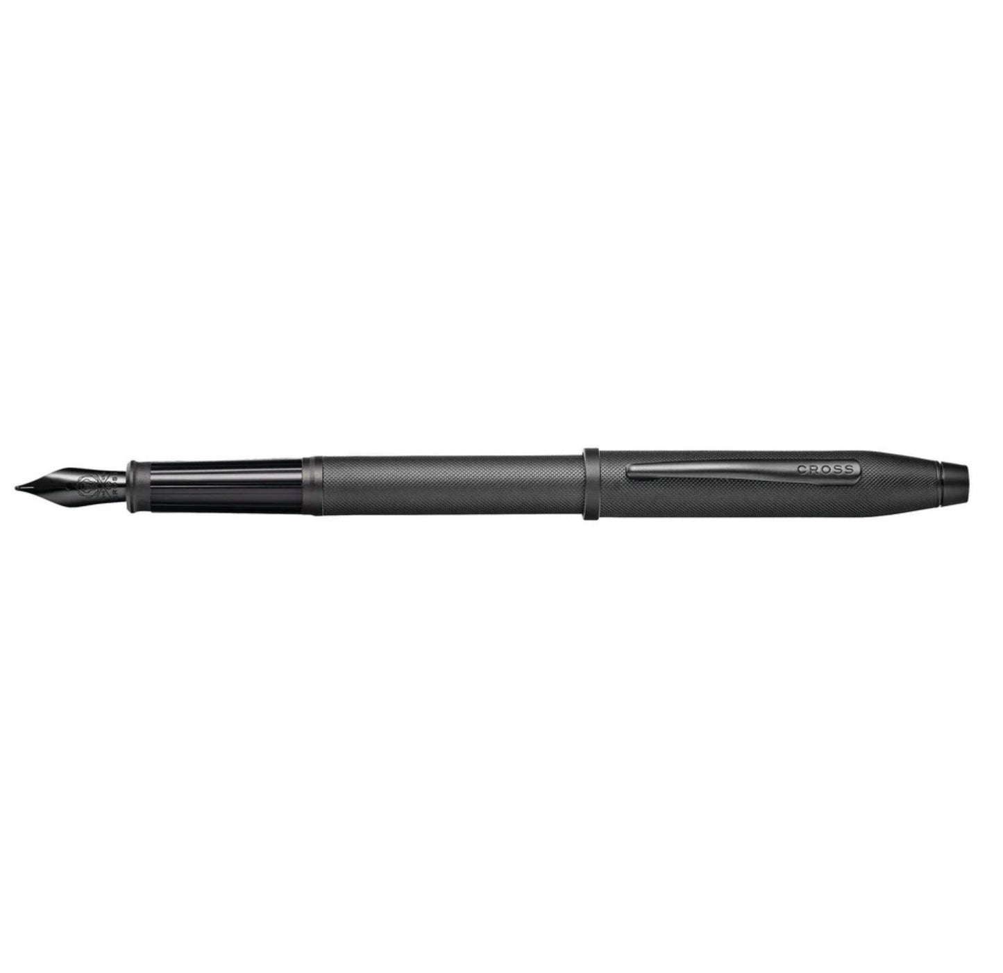 Cross Century II Black PVD MicroKnurl Fine Nib Fountain Pen AT0086-132FJ