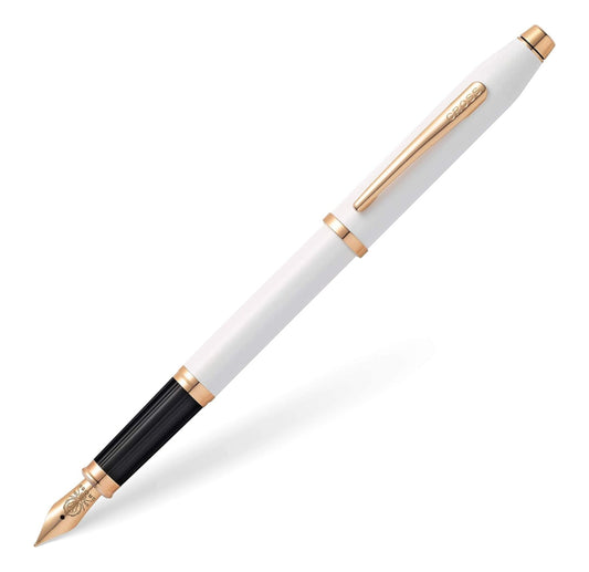 Cross Century® II Pearlescent White Lacquer Fine Nib Fountain Pen AT0086-113FF