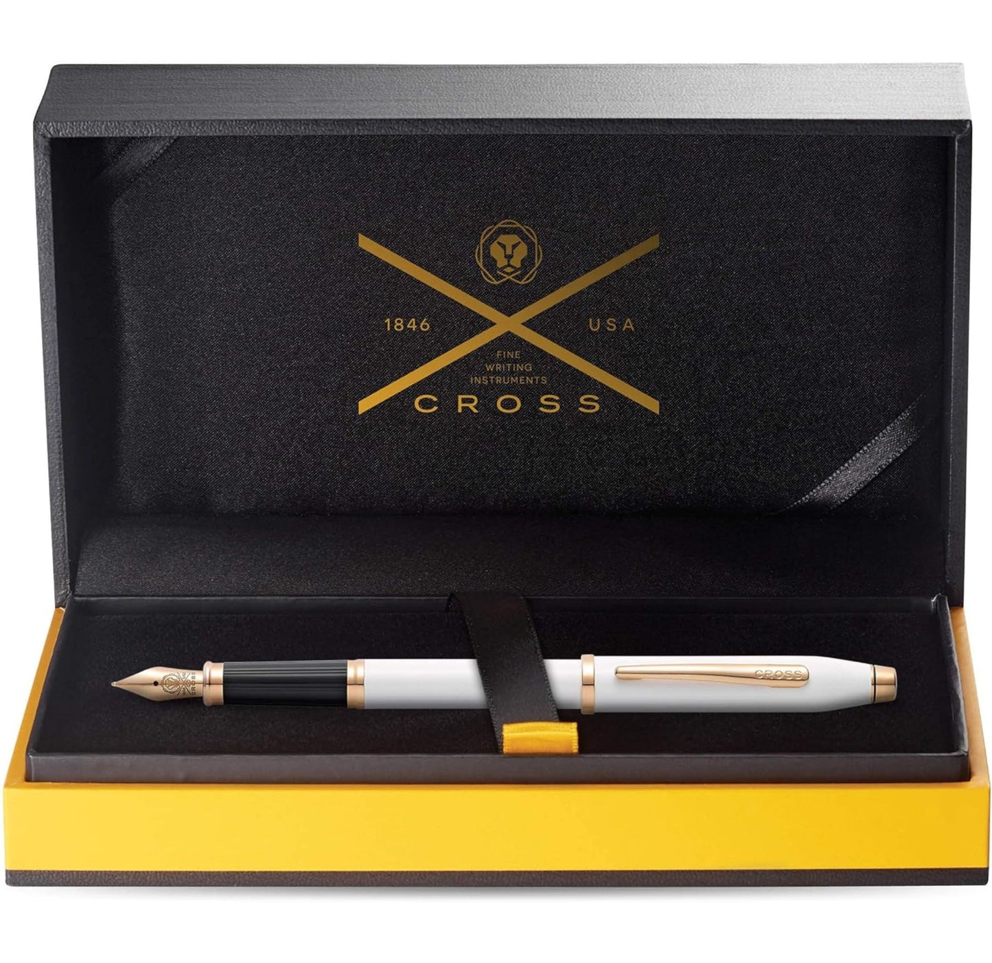 Cross Century® II Pearlescent White Lacquer Fine Nib Fountain Pen AT0086-113FF