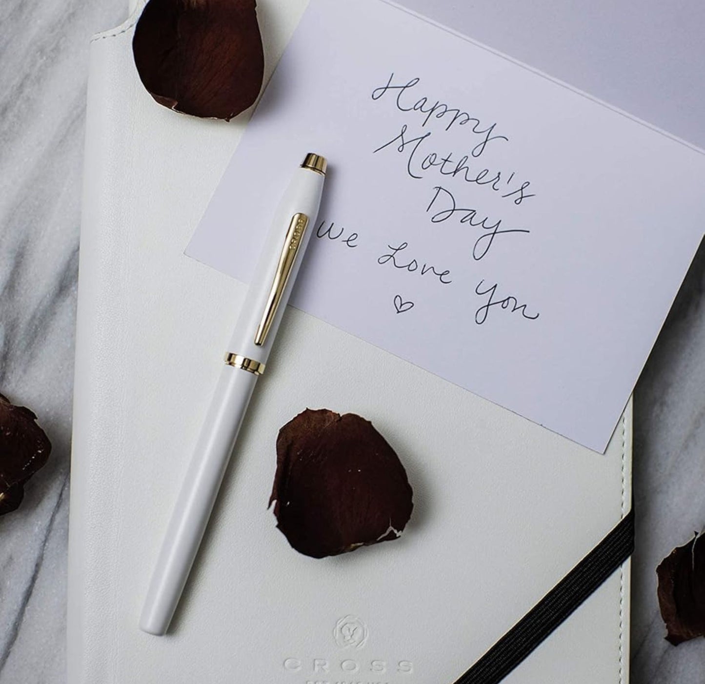 Cross Century® II Pearlescent White Lacquer Fine Nib Fountain Pen AT0086-113FF