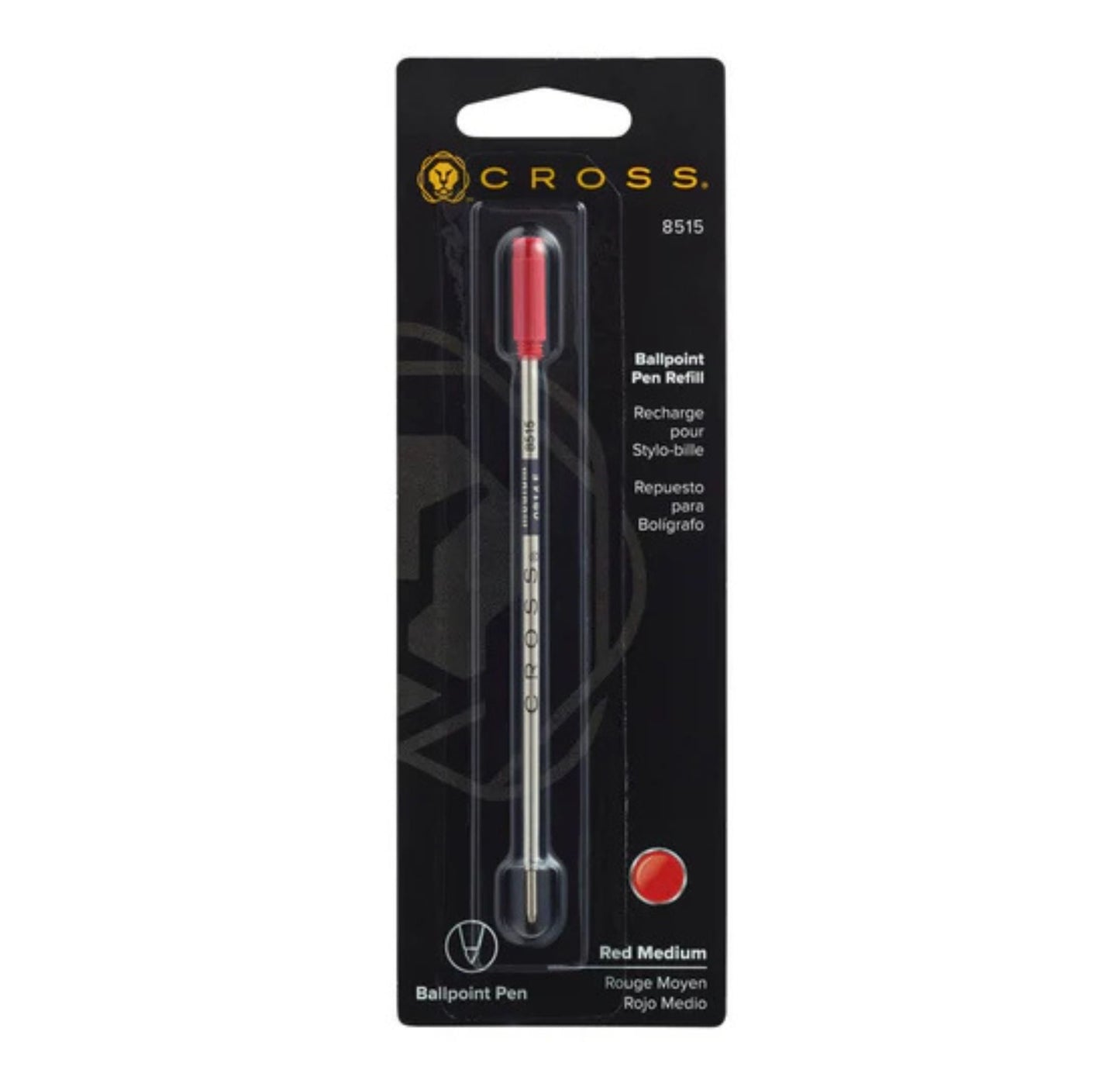 Cross Ballpoint Pen Refill - Red - Medium - Single Pack 8515