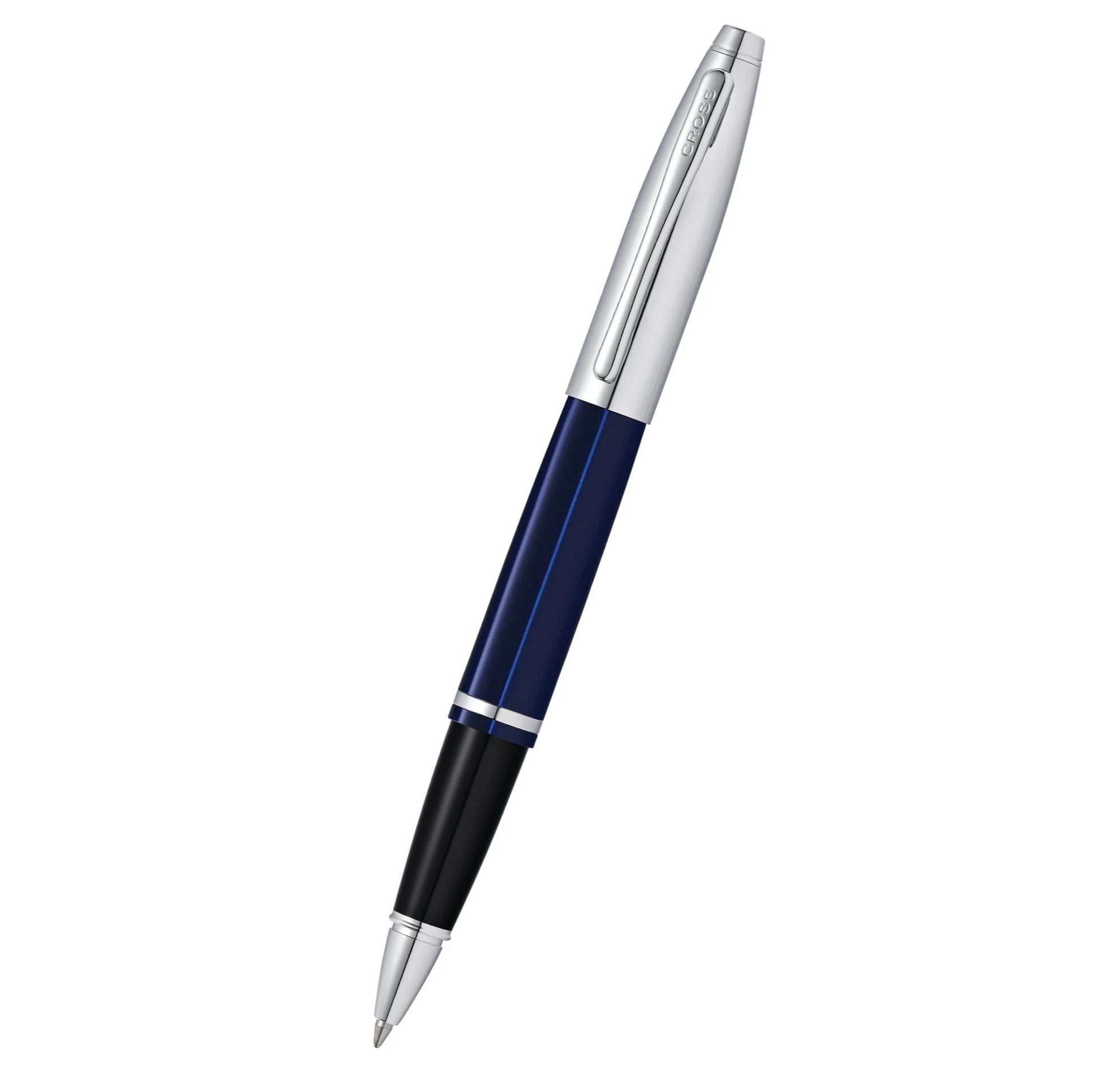 Cross Calais Chrome & Blue Lacquer Rollerball Pen AT0115-3