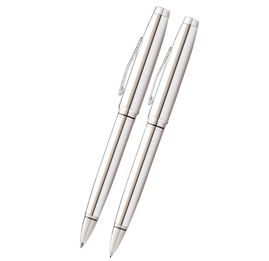 Cross Coventry Polished Chrome Pen and Pencil Gift Set AT0661-7