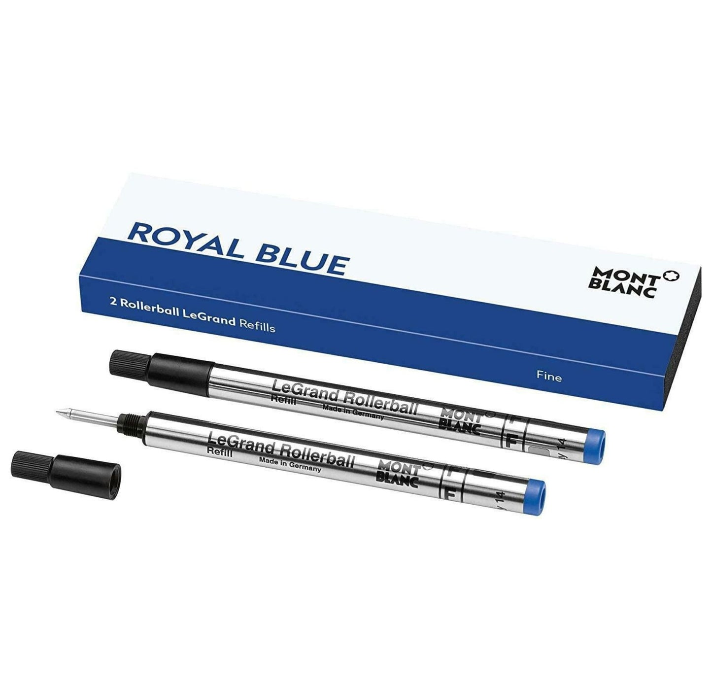 Montblanc 2 Rollerball LeGrand Refills, Royal Blue - Fine 128227