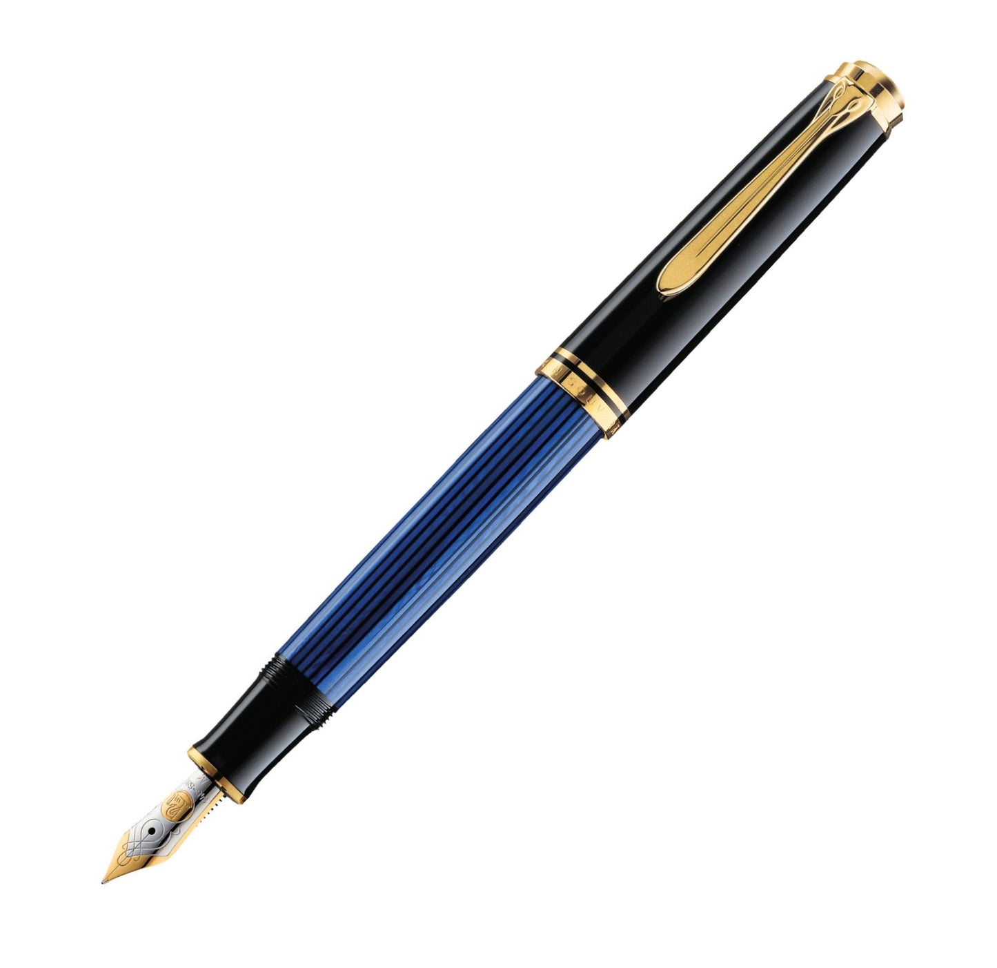 Pelikan M400 Fountain Pen Souverän Black-Blue Medium 994947