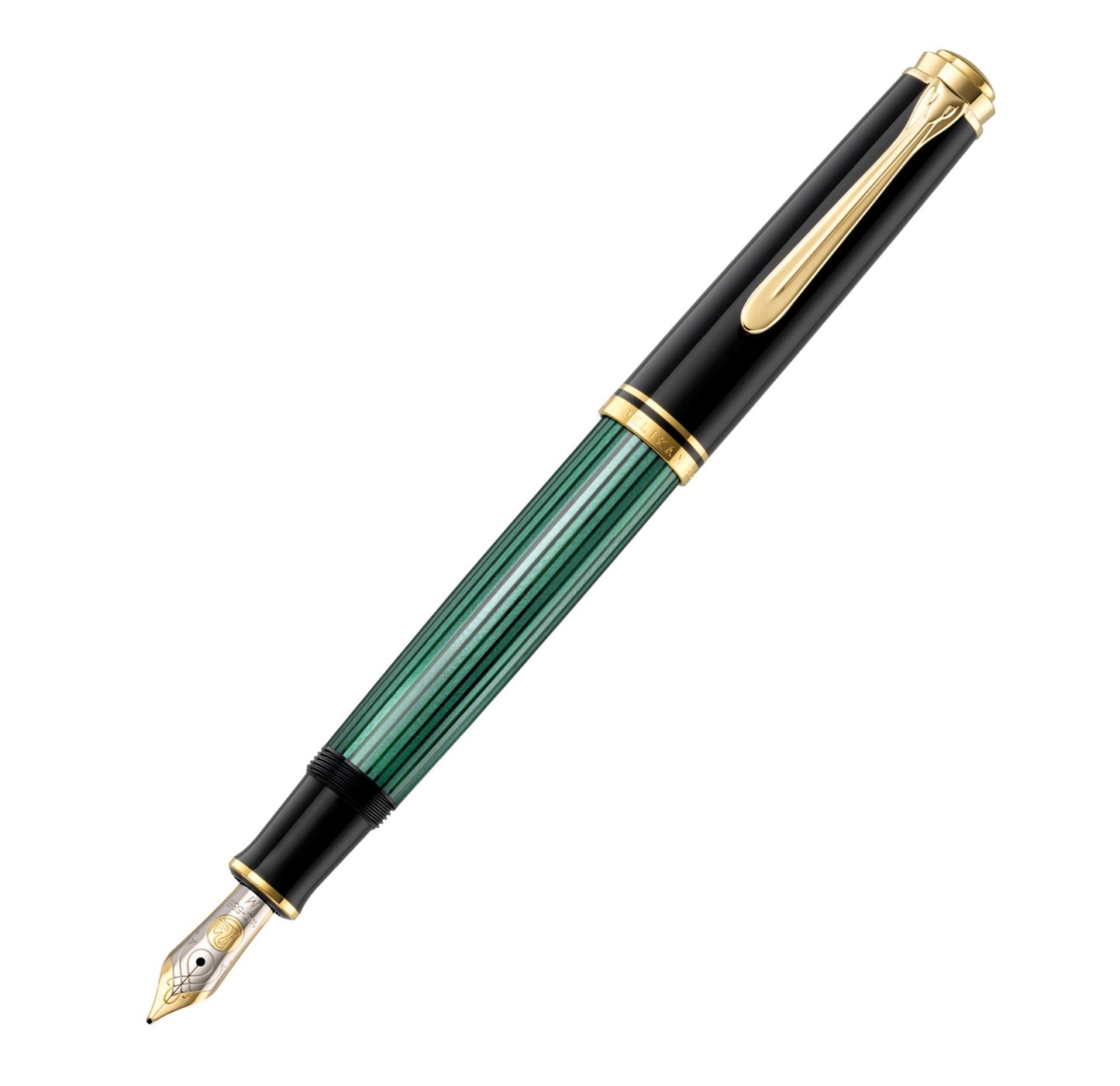 Pelikan M600 Fountain Pen Souverän® Black-Green EF 980003