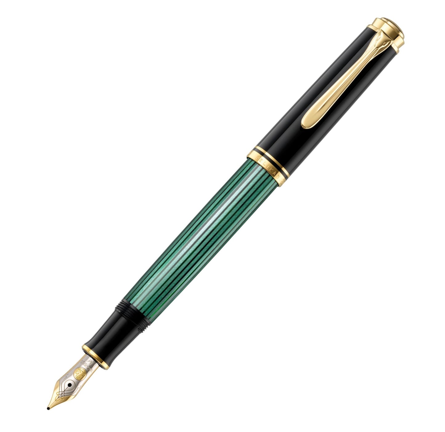 Pelikan M400 Fountain Pen Souverän® Black-Green EF 994848