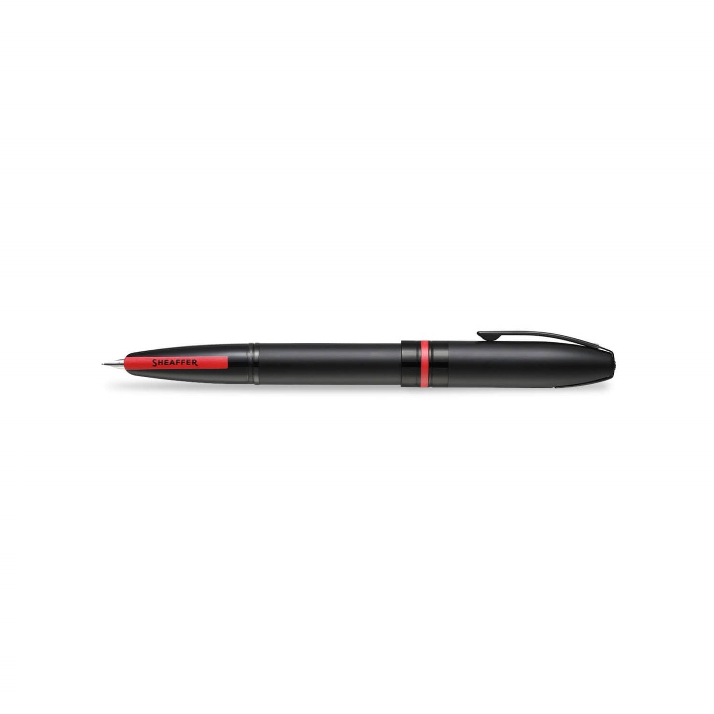 Sheaffer Icon E9108 Matte Black Lacquer with Red PVD Trims Medium Fount E0910853