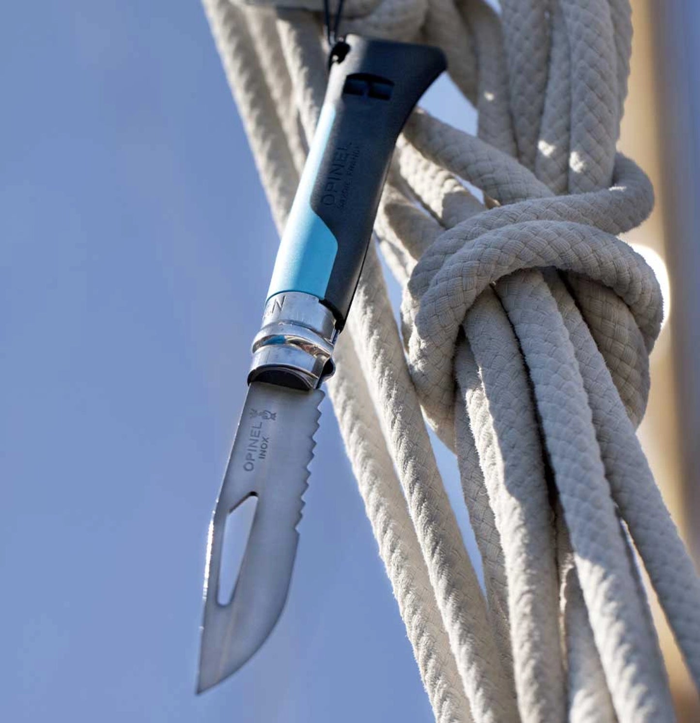 Opinel No.08 Stainless Steel Folding Knife - Outdoor Blue 001576