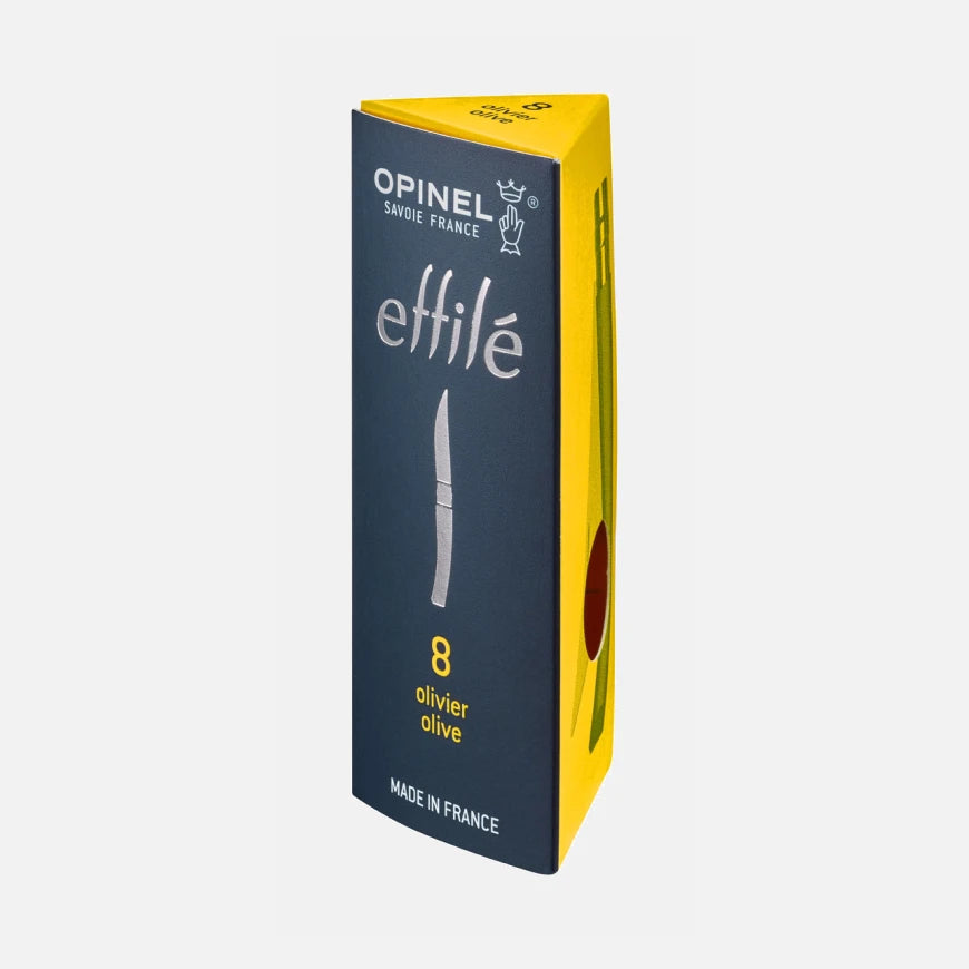 Opinel No.08 Olive Effilé - New version Stainless Steel Pocket Knive 002563