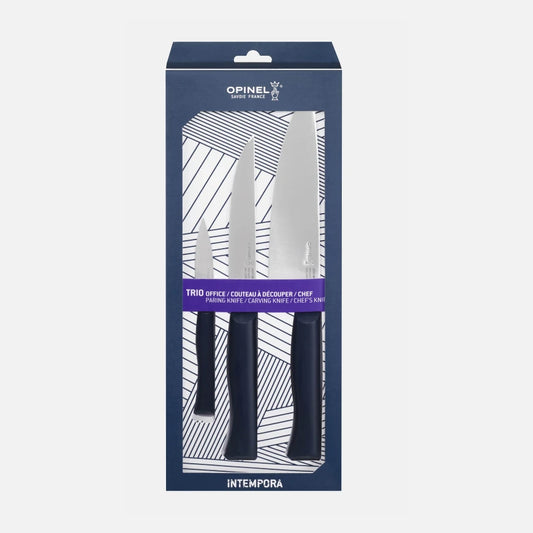Opinel Intempora Trio Box 3 Kitchen Knives 002224