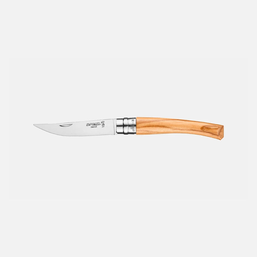 Opinel No.08 Olive Effilé - New version Stainless Steel Pocket Knive 002563